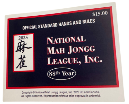 2025 National Mahjong League Card (Large)