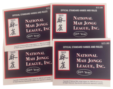 2025 National Mahjong League Card (Large)