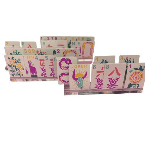 MAHJONG PLAYING CARD RACKS