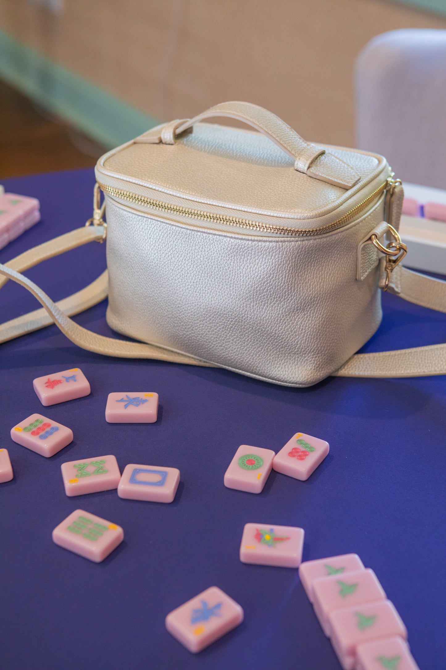 Sparrow Series American Mahjong Tile set in Classic Lavender