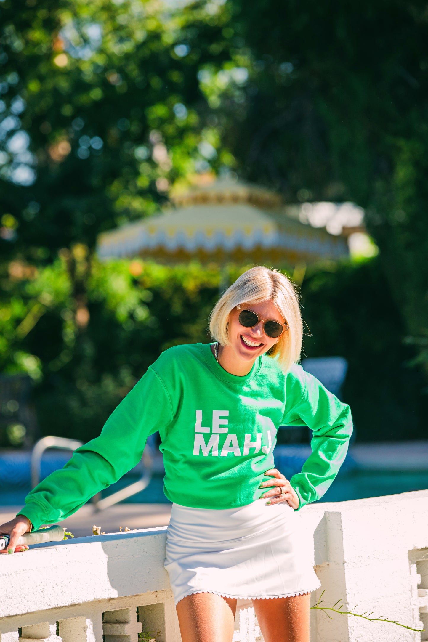 LE MAHJ. CREW SWEATSHIRT