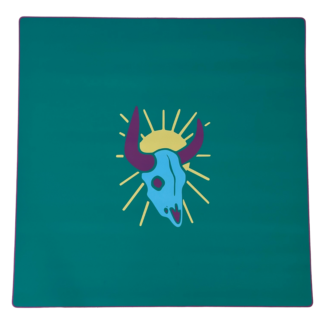 Desert Bloom Series Game Table Mat in Desert Jade