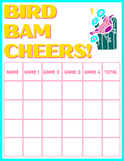 DESERT BLOOM SCORE CARD