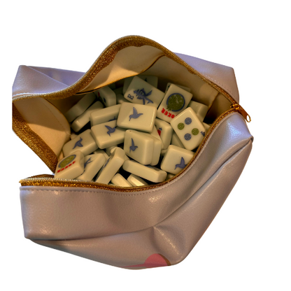 MAHJ VEGAN LEATHER TILE POUCH