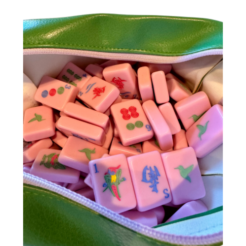 MAHJ VEGAN LEATHER TILE POUCH