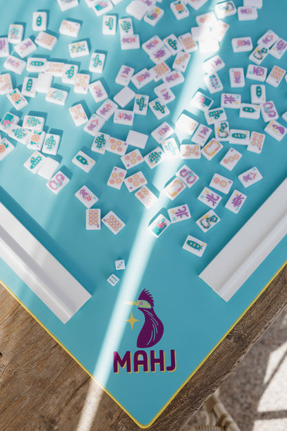 Desert Bloom Series Game Table Mat in Turquoise