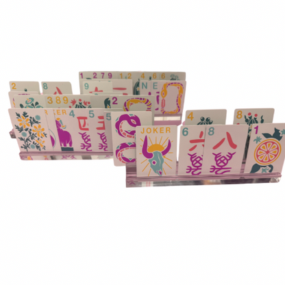 MAHJONG PLAYING CARD RACKS