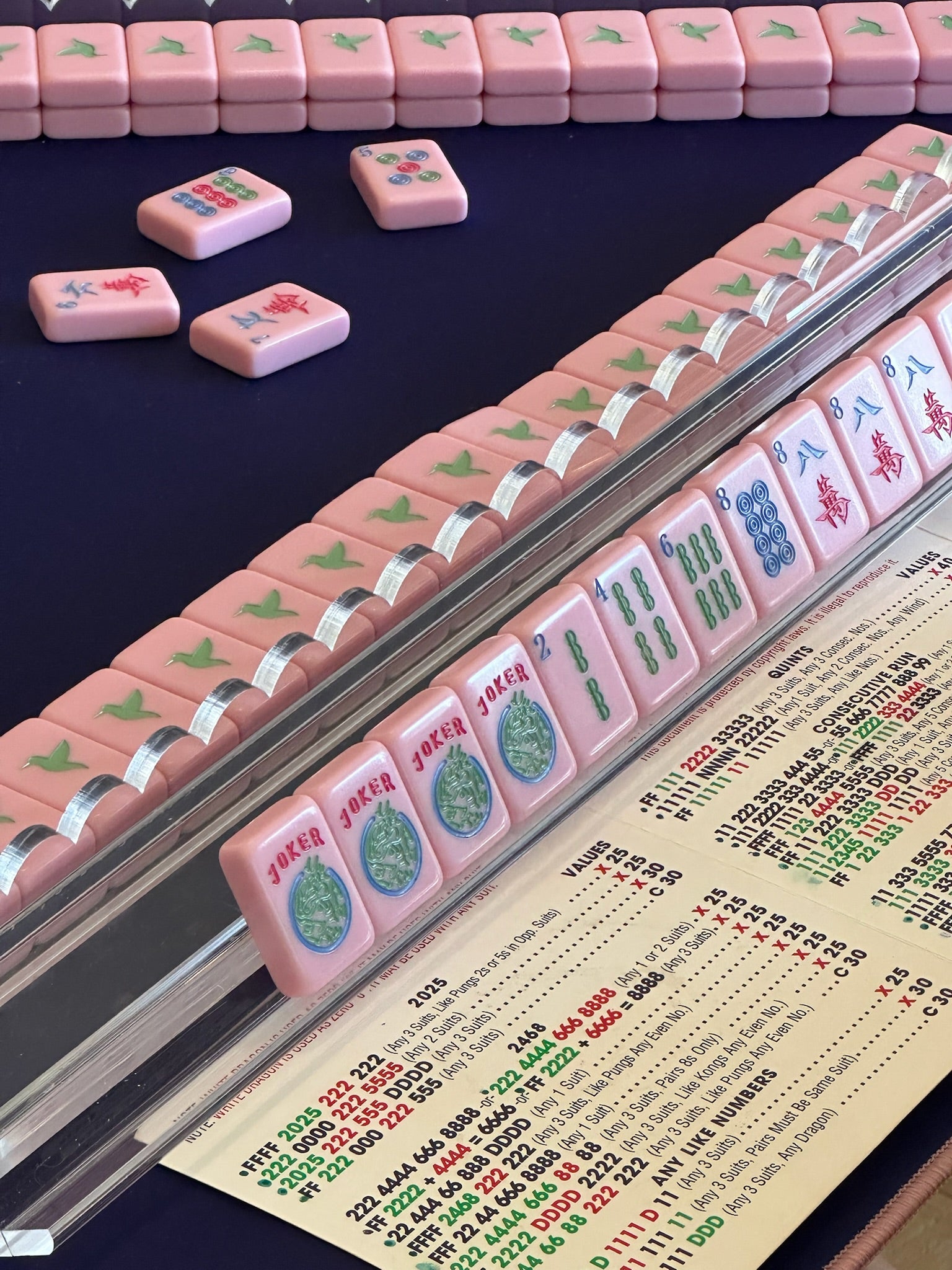 SCALLOPED LUCITE RACKS AND PUSHERS