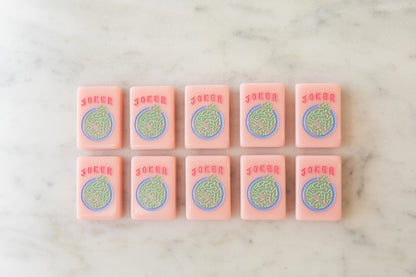 Sparrow Series American Mahjong Tile Set in Sunrise Pink