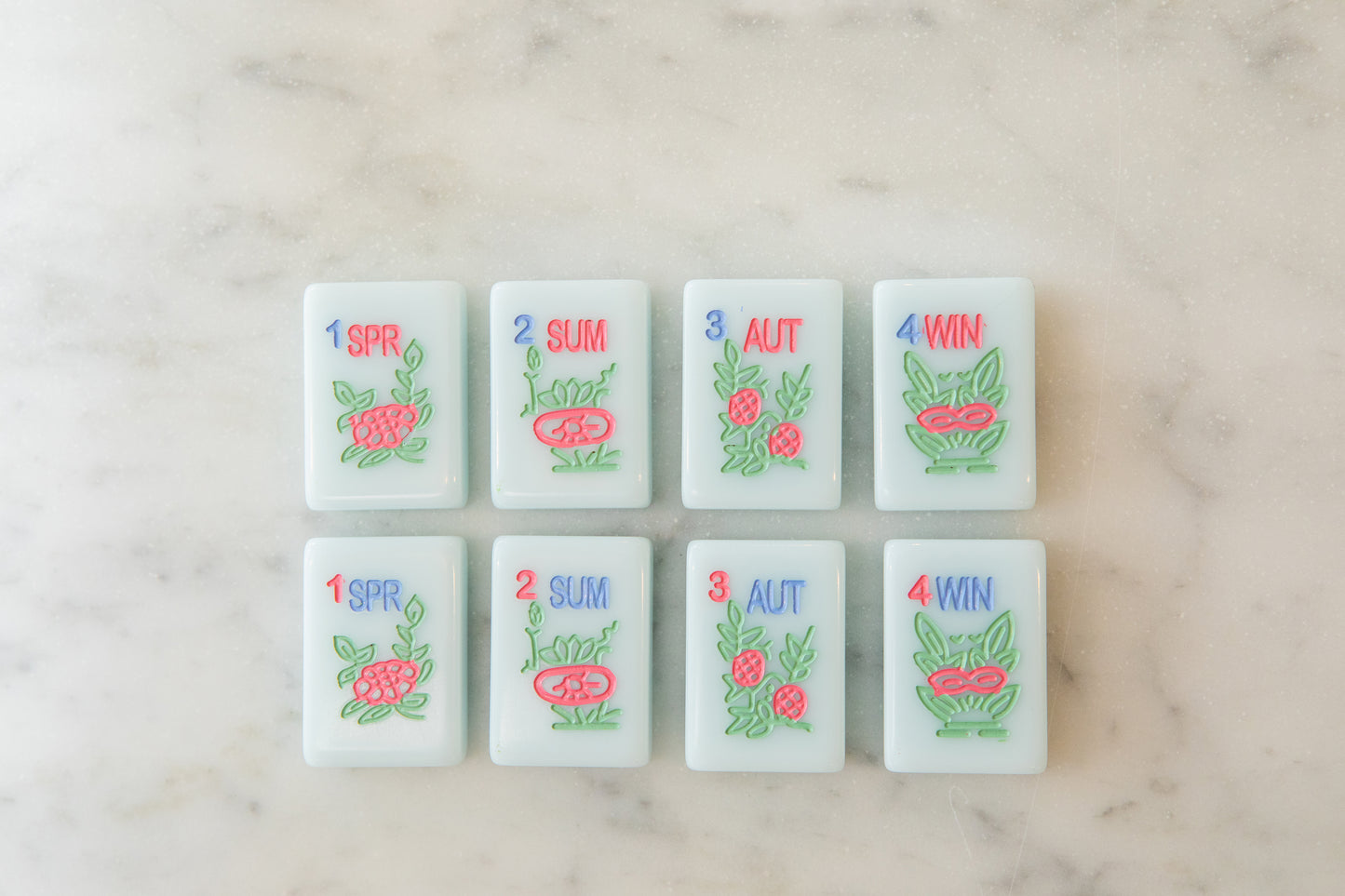 Sparrow Series American Mahjong Tile Set in Arizona Azule