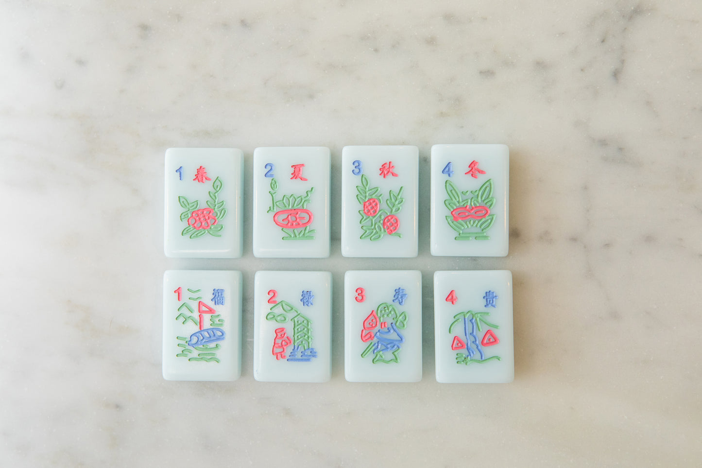 Sparrow Series American Mahjong Tile Set in Arizona Azule