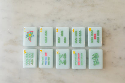 Sparrow Series American Mahjong Tile Set in Arizona Azule