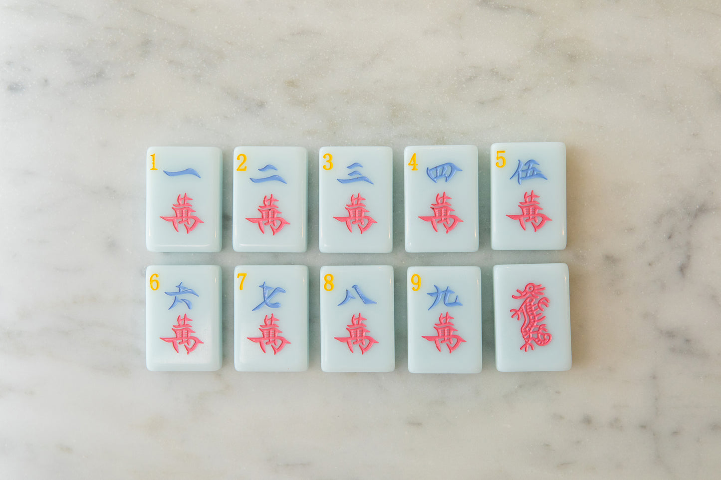 Sparrow Series American Mahjong Tile Set in Arizona Azule
