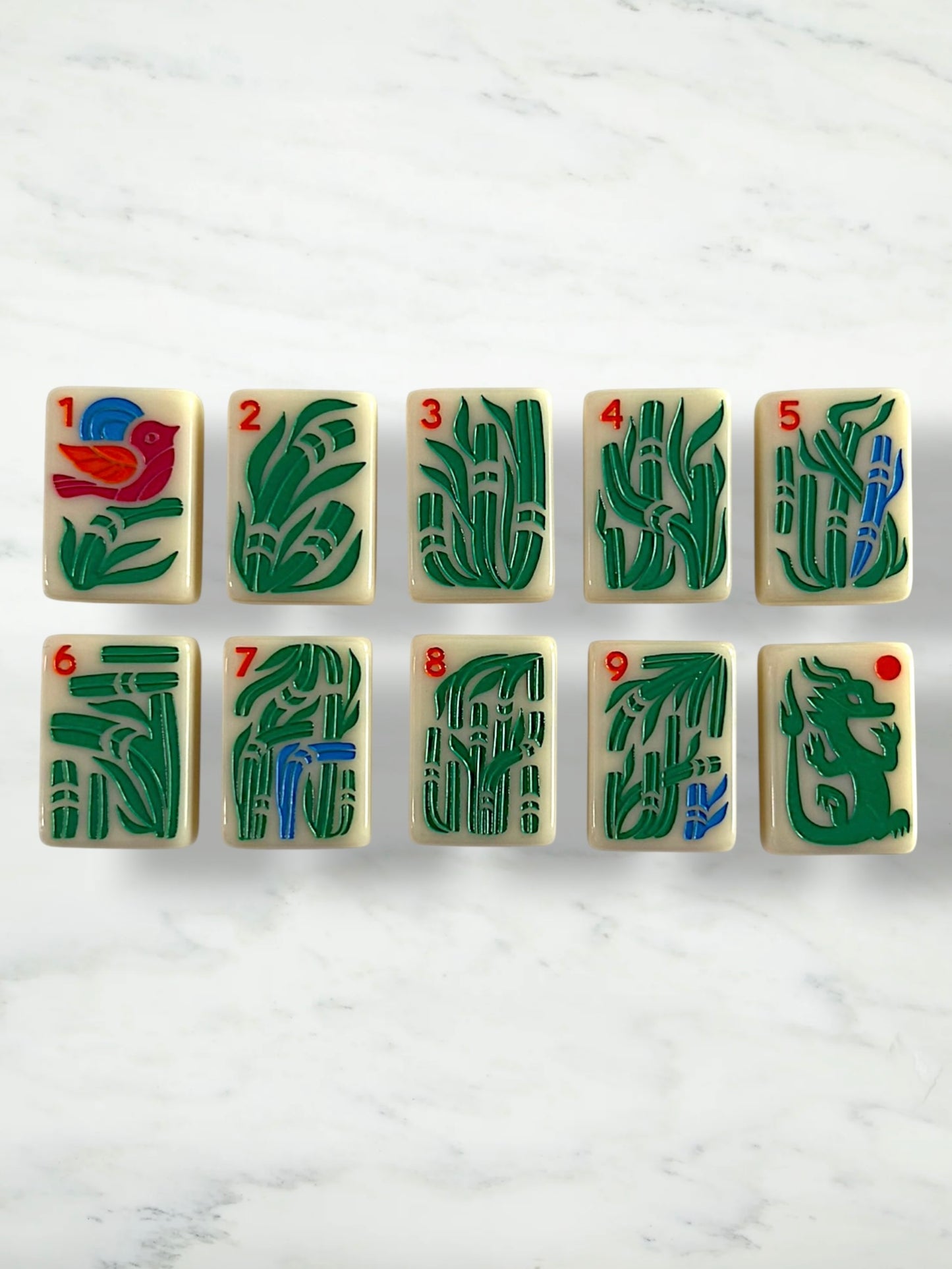 New Classic American Mahjong Tiles by Mod Mahj in Mod Ivory