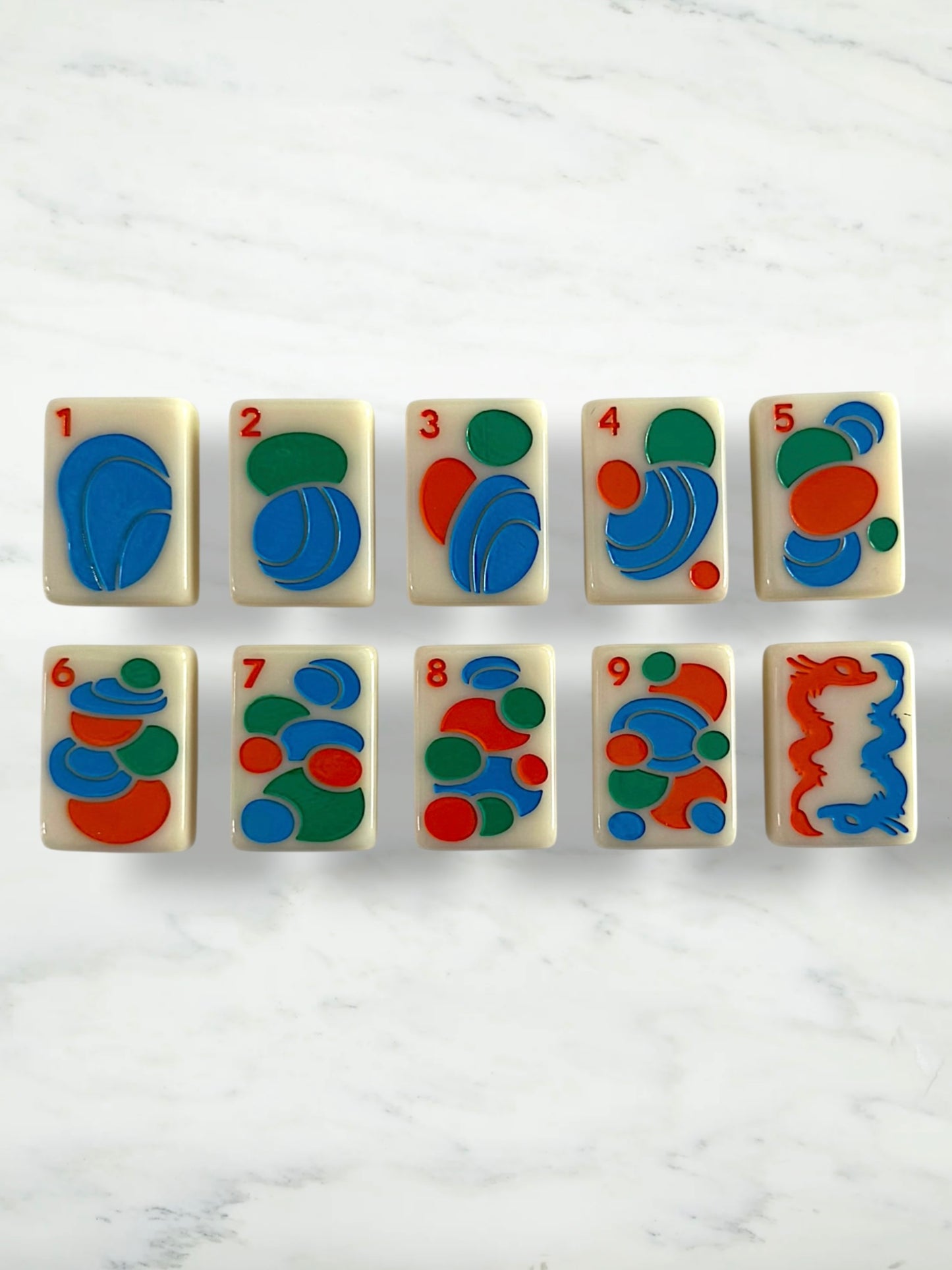 New Classic American Mahjong Tiles by Mod Mahj in Mod Ivory