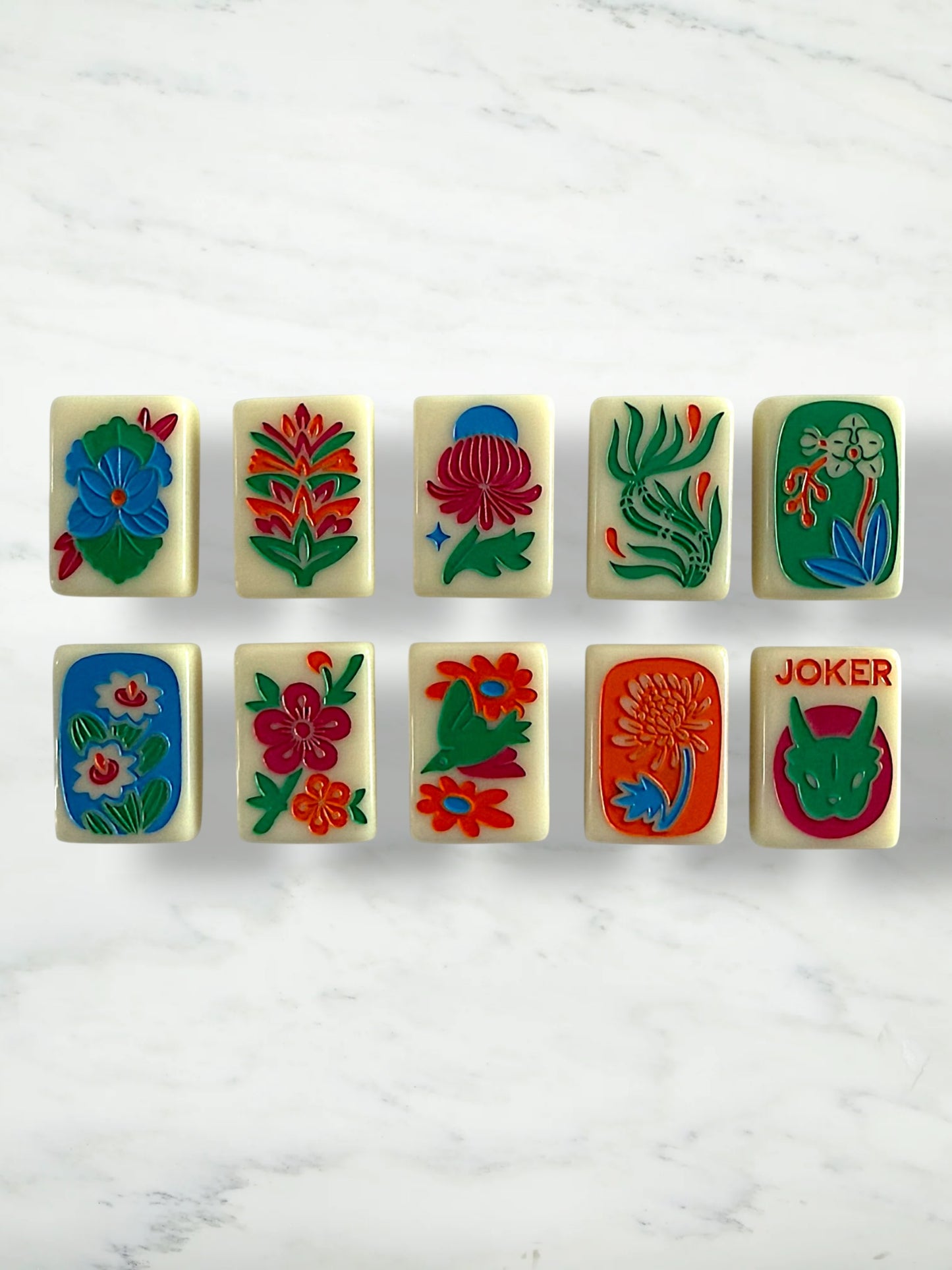 New Classic American Mahjong Tiles by Mod Mahj in Mod Ivory
