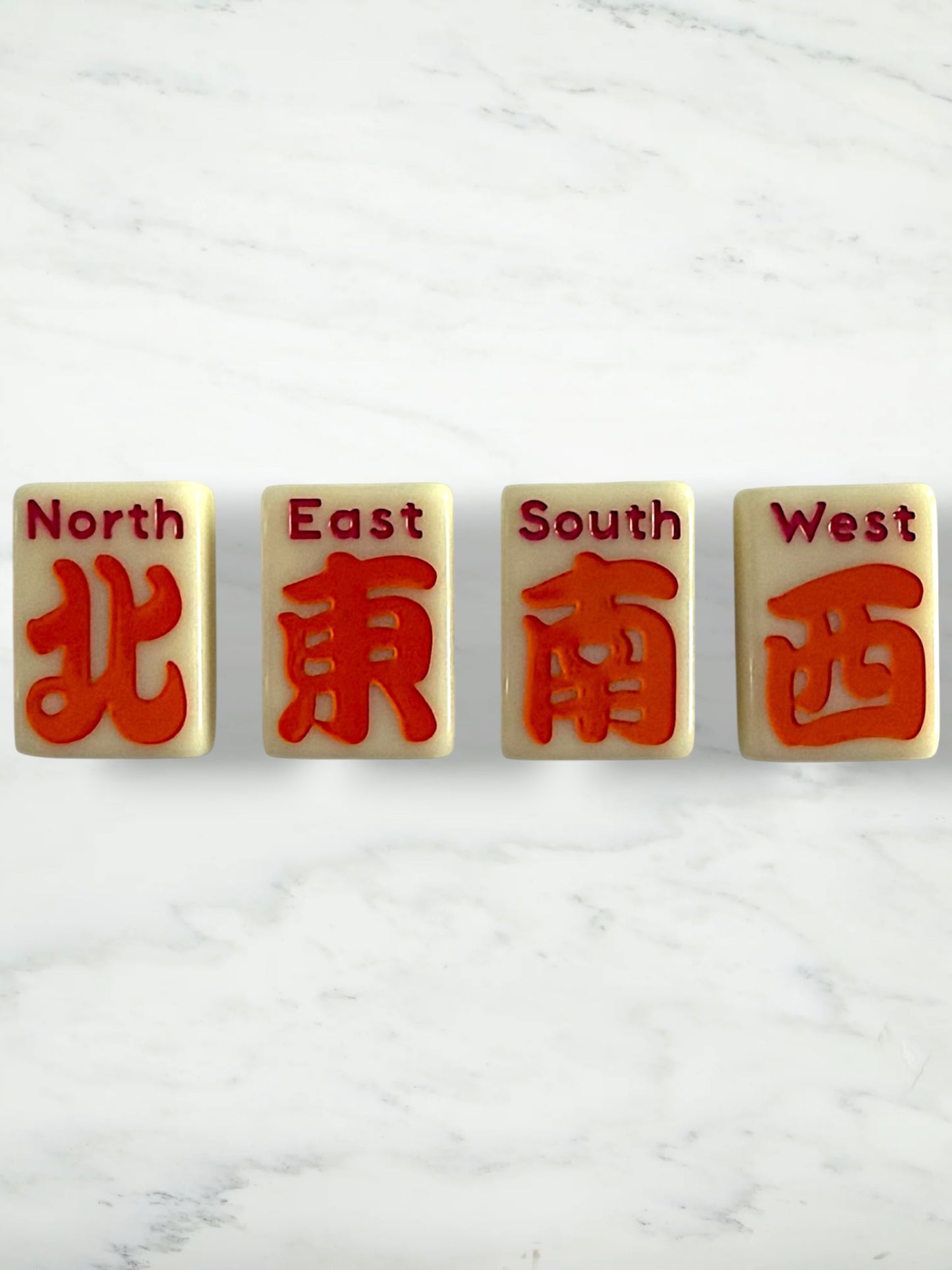 New Classic American Mahjong Tiles by Mod Mahj in Mod Ivory