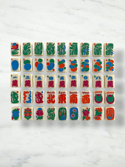 New Classic American Mahjong Tiles by Mod Mahj in Mod Ivory